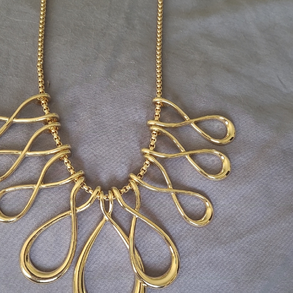 Erica Lyons Gold Toned Statement Necklace